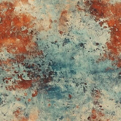 grunge texture: concrete and rust as background, can be used as wallpaper tiles since the edges match perfect