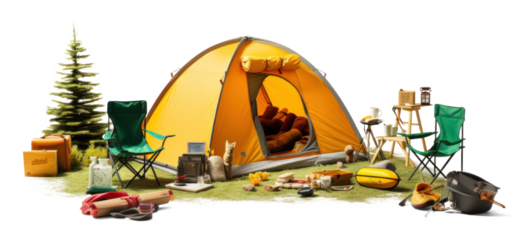 Summer Camp Outdoor Adventure Setup