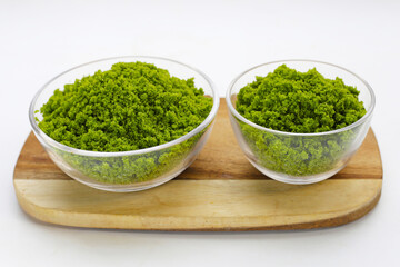 Wolffia globosa or swamp algae, water meal