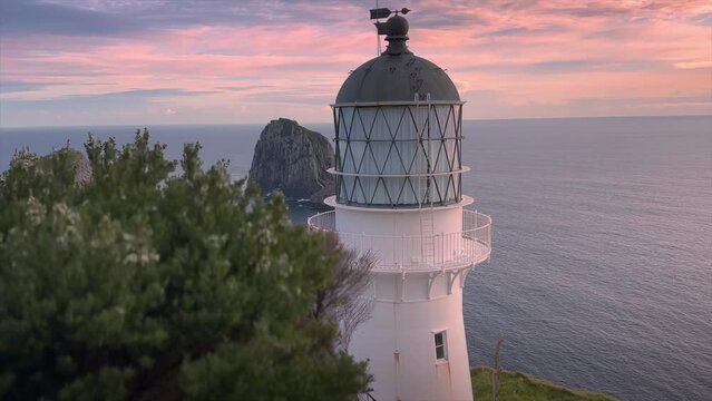 Cape Brett Lighthouse, Bay of Islands, Northland, New Zealand