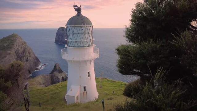 Cape Brett Lighthouse, Bay of Islands, Northland, New Zealand