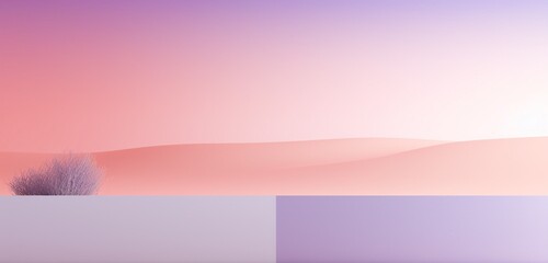 a minimalist poster with a linear gradient from soft pink to lavender, creating a soothing atmosphere.