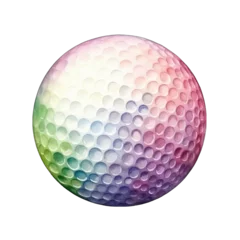 Gordijnen golf ball isolated on white © MelissaMN