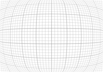 Page of paper with square grid background with fisheye effect for notice. vector illustration