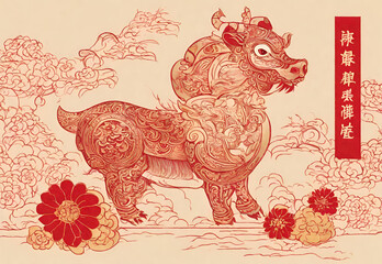 Investigate the cultural significance of the animal associated with the current Chinese New Year.AI generated
