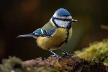 Fototapeta premium Kohlmeise auf einem Ast