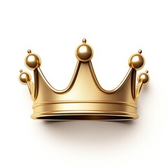 a gold crown with balls