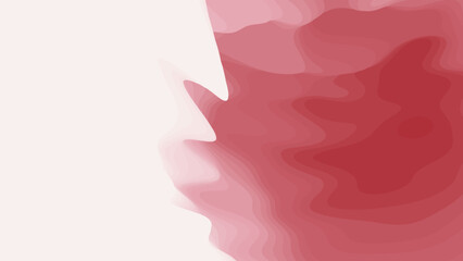 Obraz premium Pink paper layers. 3D abstract gradient papercut. Colorful origami shape concept