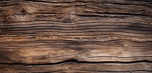 Fototapeta premium Extreme closeup view of rustic wooden surface, depth field, like wallpaper.