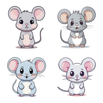 Cute Mouse Cartoon Collection
