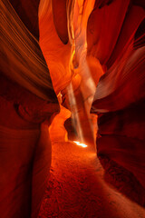 Amazing and outstanding canyon antelope near page, usa - abstract background