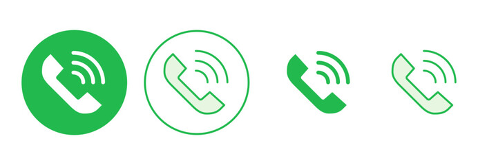 Call icon set. telephone icon vector. phone icon vector. contact us