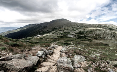 Appalachian Trail in the Presidential Range, White Mountains, New Hampshire  
