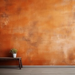 Burnt orange appoxy wall texture with a sandstone effect