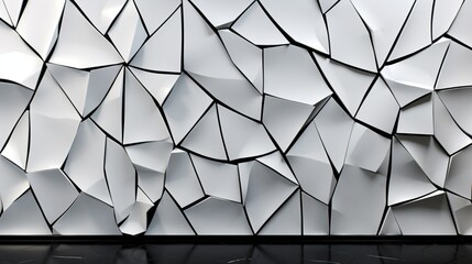 Epoxy wall texture with a geometric pattern in contrasting black and white.