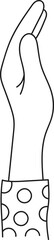 Hand Up Doodle