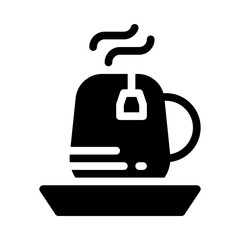 tea glyph icon