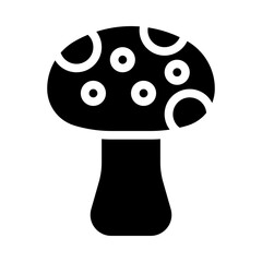 mushroom glyph icon
