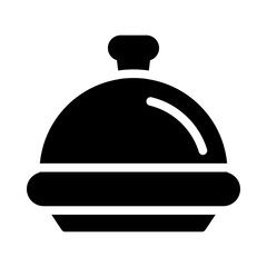 food tray glyph icon