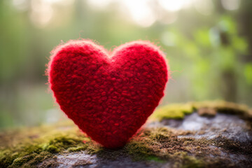 Obraz premium Heart symbol as present for Valentine's Day