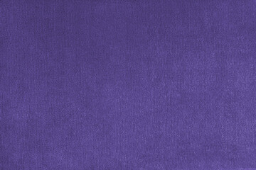Texture background of velours purple fabric. Upholstery texture fabric, velvet furniture textile...