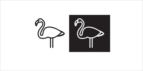 vector image of a stork bird