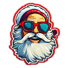 Happy Santa Claus Joyful Sticker