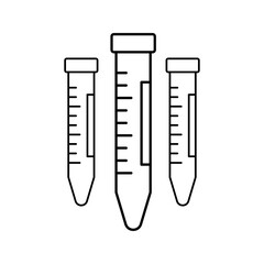 illustration of a test tube for research 