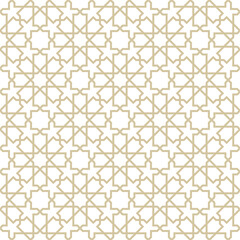 Seamless geometric pattern with Islamic style