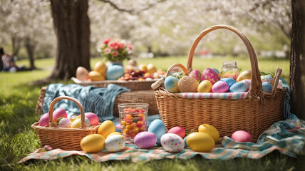 Easter Elegance: A Pastel Picnic