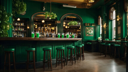 Echoes of Laughter: An Empty Pub Ready for Celebration