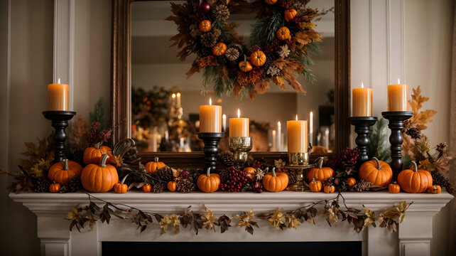 Fall Reflections: Cozy Ambiance by the Fire