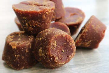 Close up photo of the very sweet Indonesian brown sugar