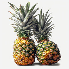 Fototapeta premium pineapple on white