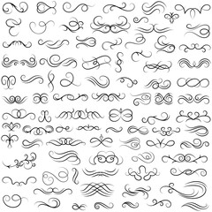 Fototapeta na wymiar Vector graphic elements for design vector elements. Swirl elements decorative illustration. Classic calligraphy swirls, greeting cards, wedding invitations, royal certificates and graphic design.