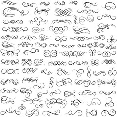 Fototapeta na wymiar Vector graphic elements for design vector elements. Swirl elements decorative illustration. Classic calligraphy swirls, greeting cards, wedding invitations, royal certificates and graphic design.
