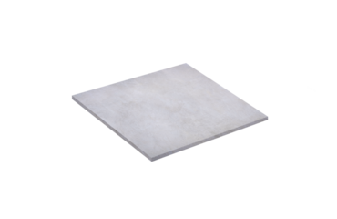 Square precast bare concrete panel isolated on transparent background, png file