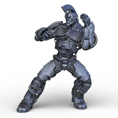 戦闘ロボット　3DCG レンダリング