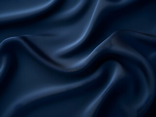 Fototapeta premium Luxury navy blue cloth and fabric background, abstract dark blue clothing fabric background, ai generated photo