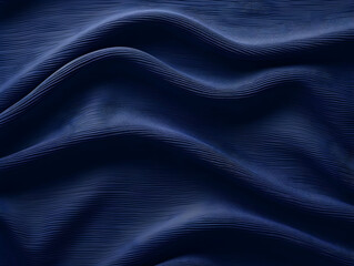 Fototapeta premium Luxury navy blue cloth and fabric background, abstract dark blue clothing fabric background, ai generated photo