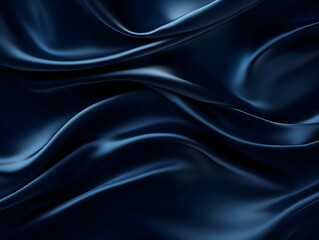 Obraz premium Luxury navy blue cloth and fabric background, abstract dark blue clothing fabric background, ai generated photo