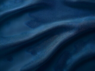 Fototapeta premium Luxury navy blue cloth and fabric background, abstract dark blue clothing fabric background, ai generated photo