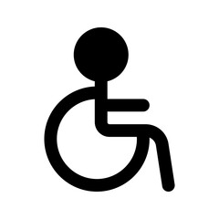 accessibility glyph icon