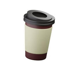 Coffee Cup 3d Icon Illustration