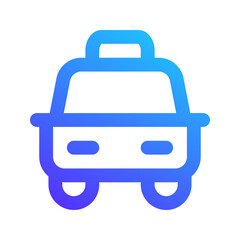 taxi gradient icon