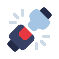 seat belt flat icon
