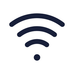 wifi flat line icon - obrazy, fototapety, plakaty