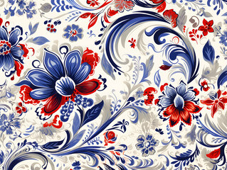 Seamless printing pattern design, printing pattern for clothing, printing texture for all over printing, ai generated photo