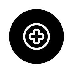 medical care line circular icon