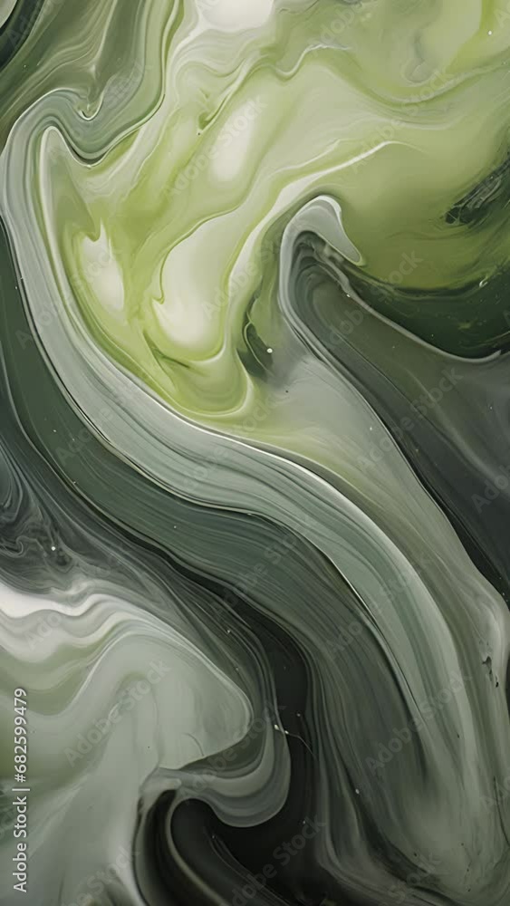Poster this abstract image of olive is a mix of soft and hard textures. cloudlike swirls of pale green and 